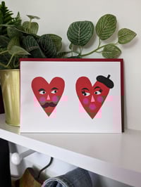 Image 1 of Heart Face Valentines Card