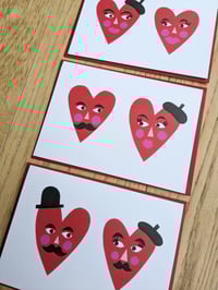 Image 4 of Heart Face Valentines Card