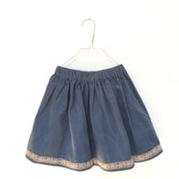 Image 1 of Corduroy Skirt with vintage lace
