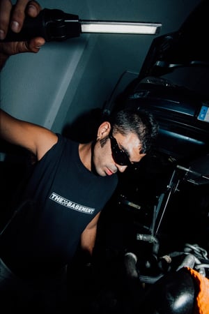 Image of theBasement Racing Tee