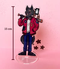 Image 3 of Wolf with a Baseball Bat - Acrylic standee | Figurine