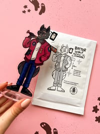 Image 4 of Wolf with a Baseball Bat - Acrylic standee | Figurine