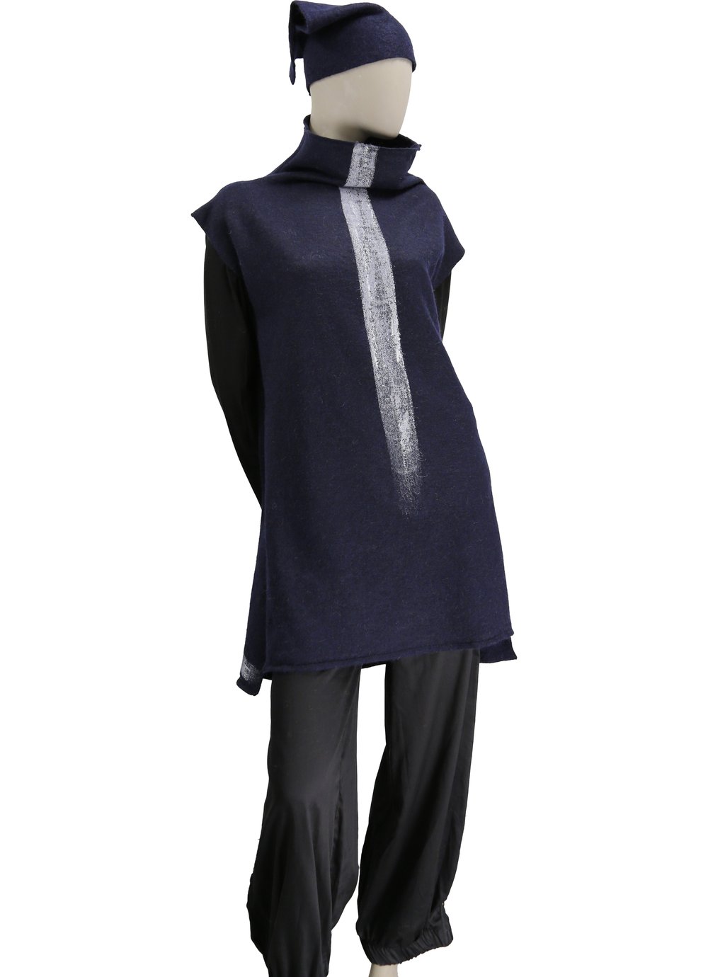 Image of RH024_020  BLUE WOOL DRESS