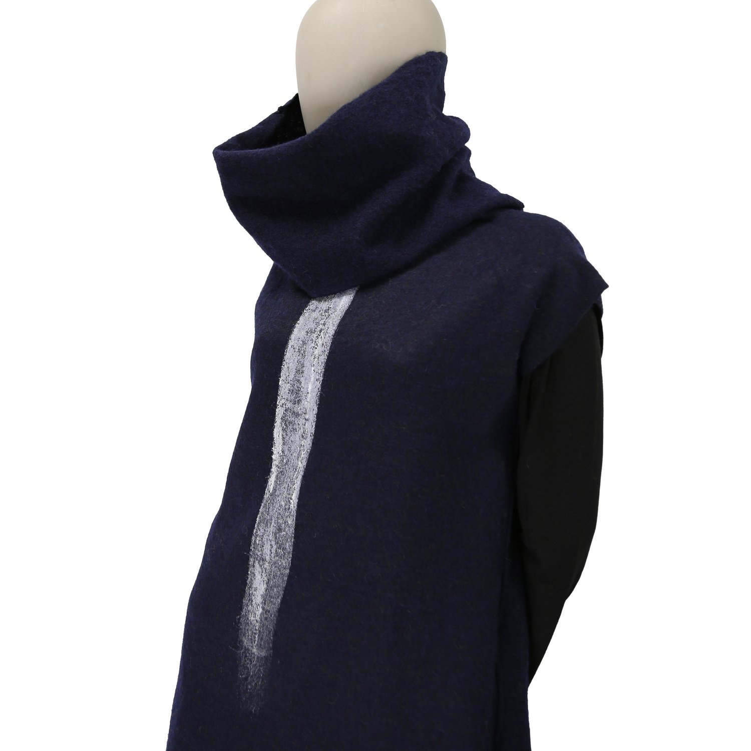 Image of RH024_020  BLUE WOOL DRESS