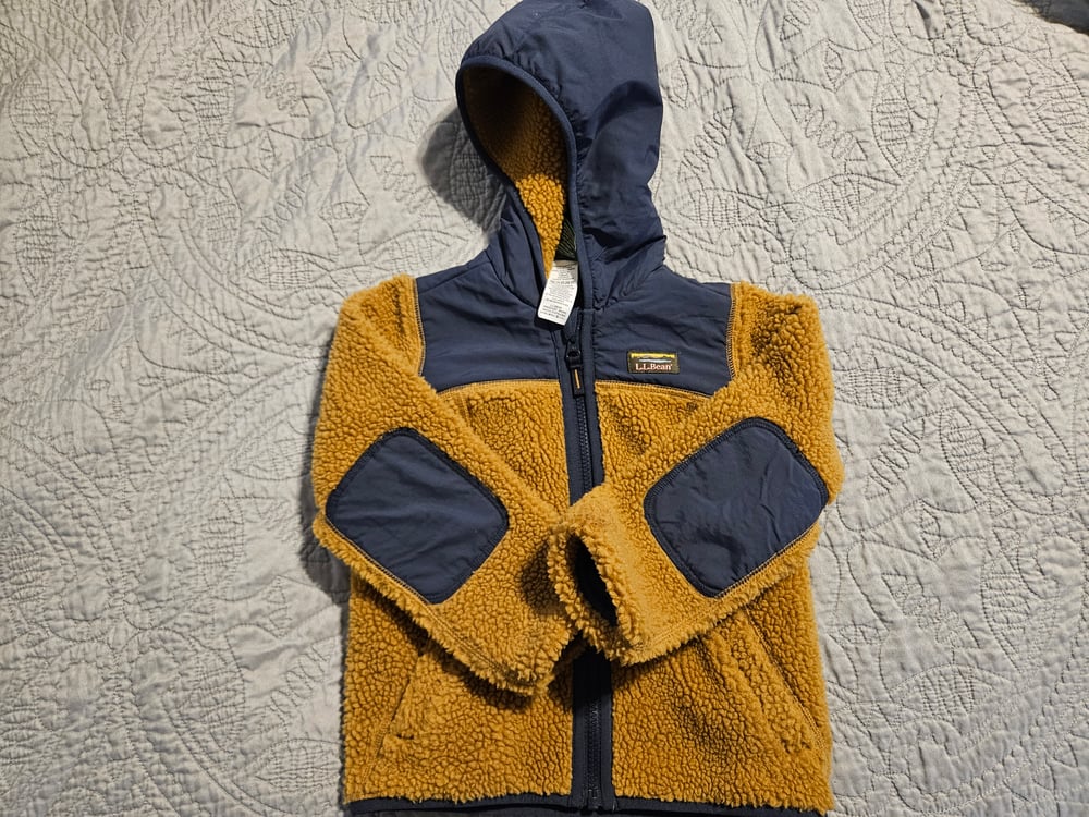 Image of LL Bean Fleece Coat "Brown"