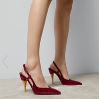 Image 1 of GG Velvet Slingback