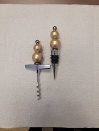 Solid Gold Wine Opener & Port Set