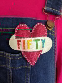 Image 5 of Glitter Heart Birthday Brooch