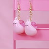 [RESERVED for Alissa] pink snail earrings