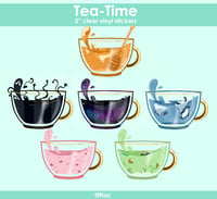 Image 1 of Teacup CLEAR Stickers