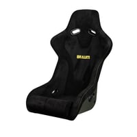 Image 1 of Falcon R Series - Black  Suede w/ YELLOW Stitching - Carbon Kevlar Shell - SINGLE Seat