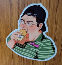Image 2 of "Cheese Lady" Meme Sticker
