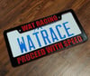 Proceed With Speed License Plate Frame