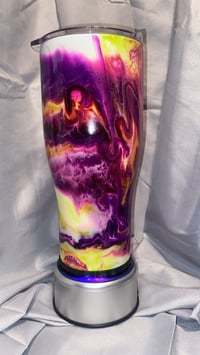 Yellow and Purple Ink Tumbler