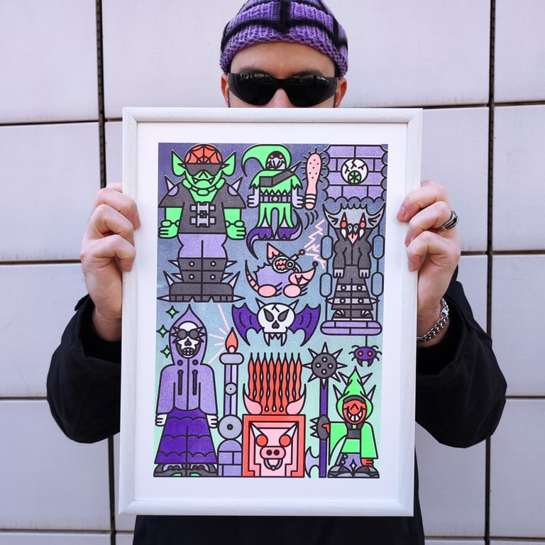 Nightcreatures ✶ Riso Print