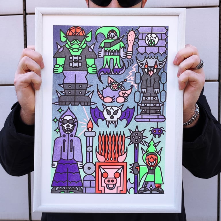 Nightcreatures ✶ Riso Print Image 2