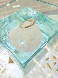 Image 2 of 14k solid gold diamond ear cuff 