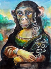 "Monna Lisa Too Much Monkey Bussines"
