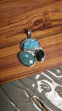 Image 2 of triple stone pendant