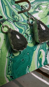 Image 2 of prehenite earrings