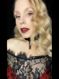 Image 2 of Killer Crochet Choker – With Butcher Knife Pendant
