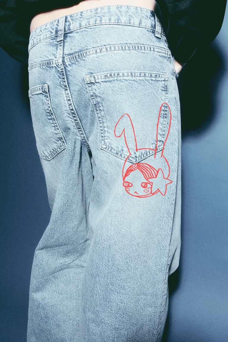 Bunny Girl Baggy Jeans