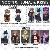 Image 1 of NOCTYX, ILUNA, & KRISIS Charms and Prints