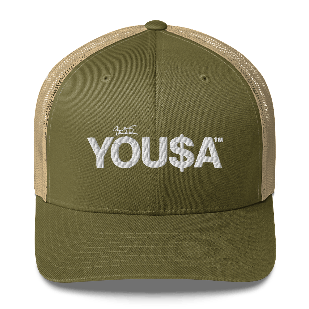 YOU$A™  | Trucker Cap, Mid-Profile, Mesh Snapback