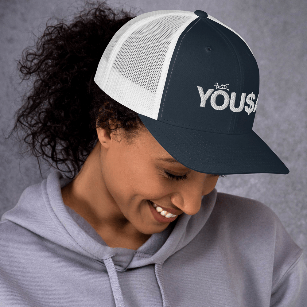 YOU$A™  | Trucker Cap, Mid-Profile, Mesh Snapback