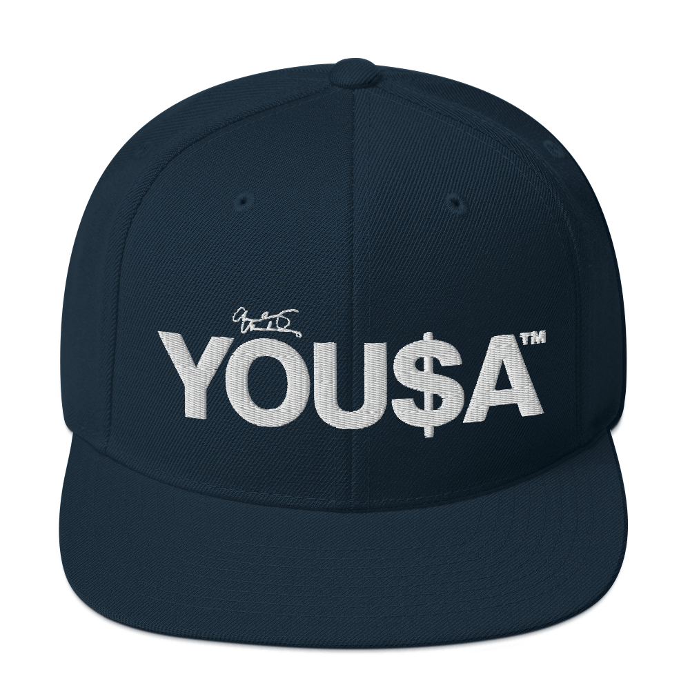YOU$A™ | Official Hat v5, High Profile Snapback (No Mesh)