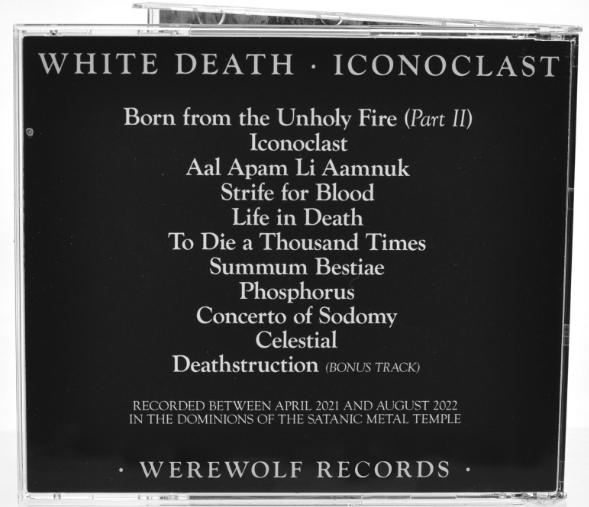 WHITE DEATH - ICONOCLAST CD