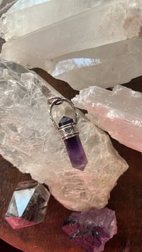 Image 1 of Amethyst heart point pendant