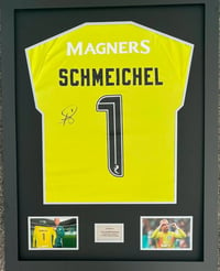 Signed Framed Kasper Schmeichel Goalkeeper Shirt