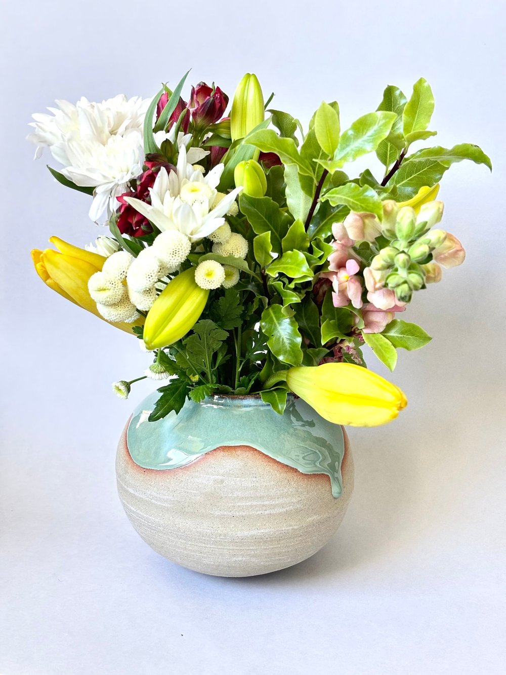 Image of Green moon vase