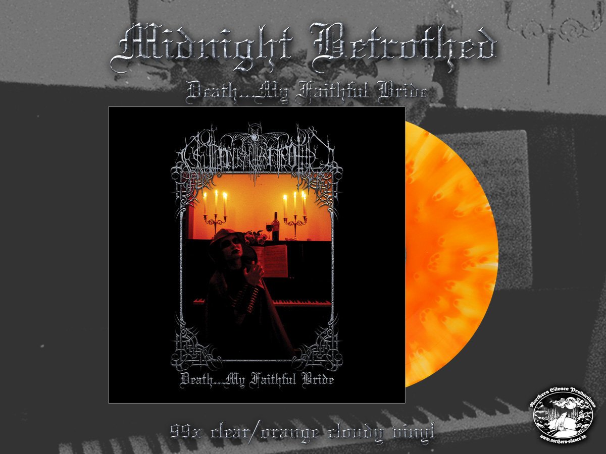 Image of Midnight Betrothed - Death...My Faithful Bride LP (clear/orange cloudy version)