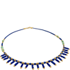 LAST ONE - Gold Lapis Lazuli & Turquoise Fringe Necklace 