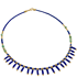 LAST ONE - Gold Lapis Lazuli & Turquoise Fringe Necklace  Image 2