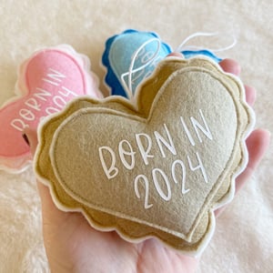 Image of Personalised Baby Heart Decoration