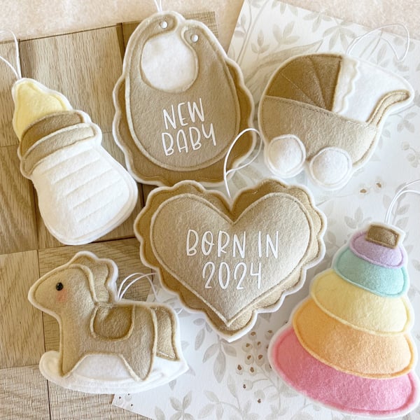 Image of Neutral Baby Decorations 