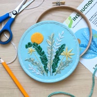 Image 1 of Tropical Sun 5" Botanical Embroidery Kit
