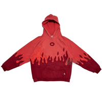 Image 2 of (M-L) Nike Flame Flame Pink Red Coral Colorway "Scarlet" 509