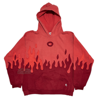 Image 1 of (M-L) Nike Flame Flame Pink Red Coral Colorway "Scarlet" 509