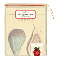 Image 1 of Cavallini & Co. Fruit Vintage Style Cotton Tea Towel