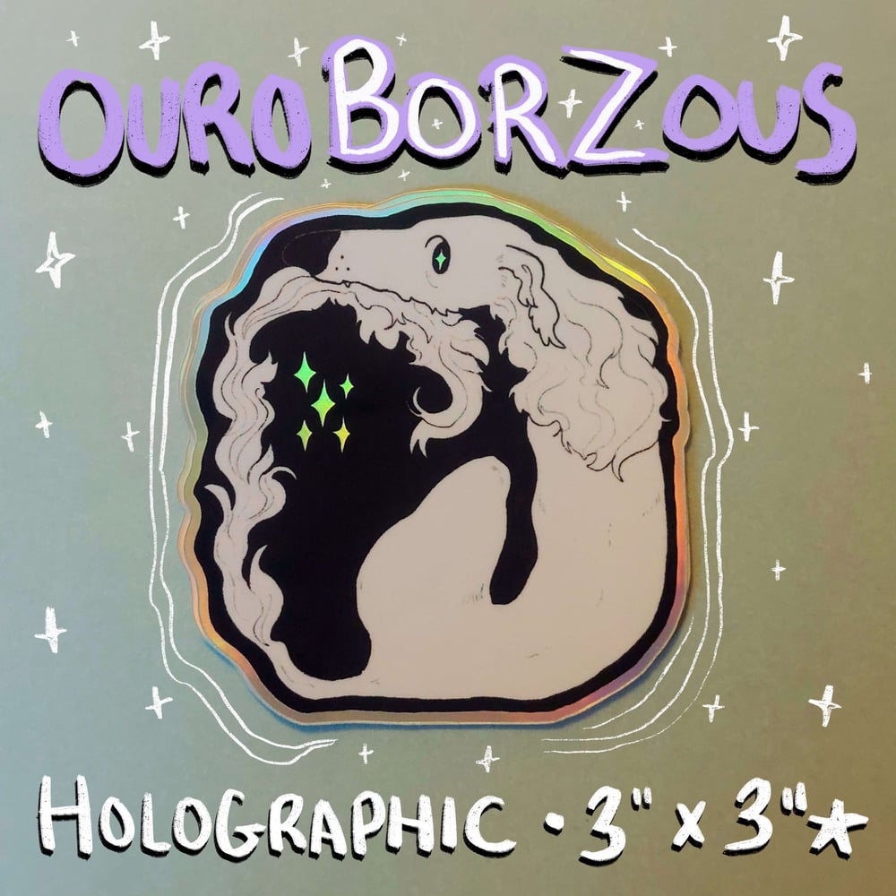 OuroBorzus Holographic Vinyl Sticker