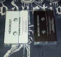 Image 2 of Hexorcist / Morbid Messiah - Veneration of Irreverence / Post Mortem Abominations - Tape