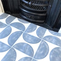 Image 1 of Luna Tile Stencil for Floors, Tiles and Walls - DIY Floor Project