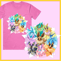 Image 2 of Eeeveelution Pokemon T-shirt