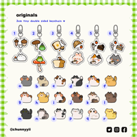 Image 2 of [last stock]3cm Tiny Cats Acrylic Keychain