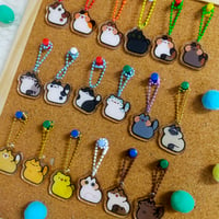 Image 1 of [last stock]3cm Tiny Cats Acrylic Keychain