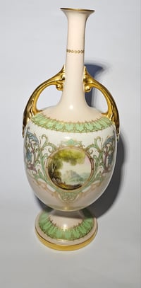 Image 1 of Royal Worcester Vase decorated by Rushton